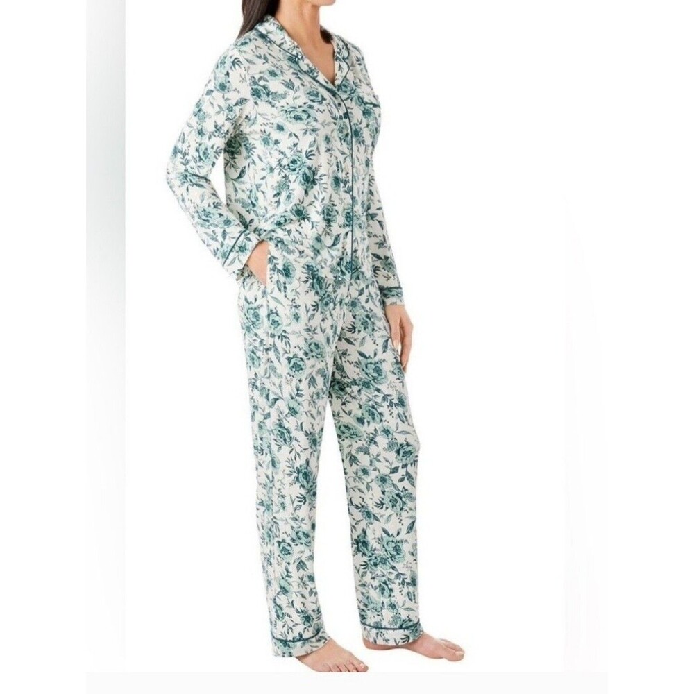 Member's Mark Dream Mark Notch Collar Floral Pajama Set Size Large